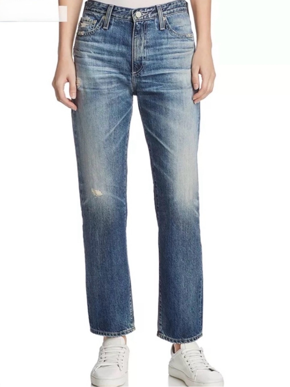 Ag Adriano Goldschmied The Isabelle High Rise Straight Crop Jean